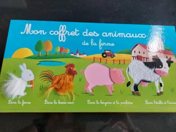 Coffret de livres des animaux de la ferme
