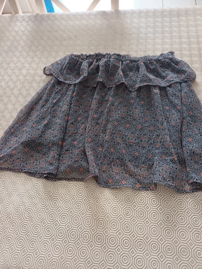 Jupe courte Mim taille 38 bleu marine - photo numéro 4