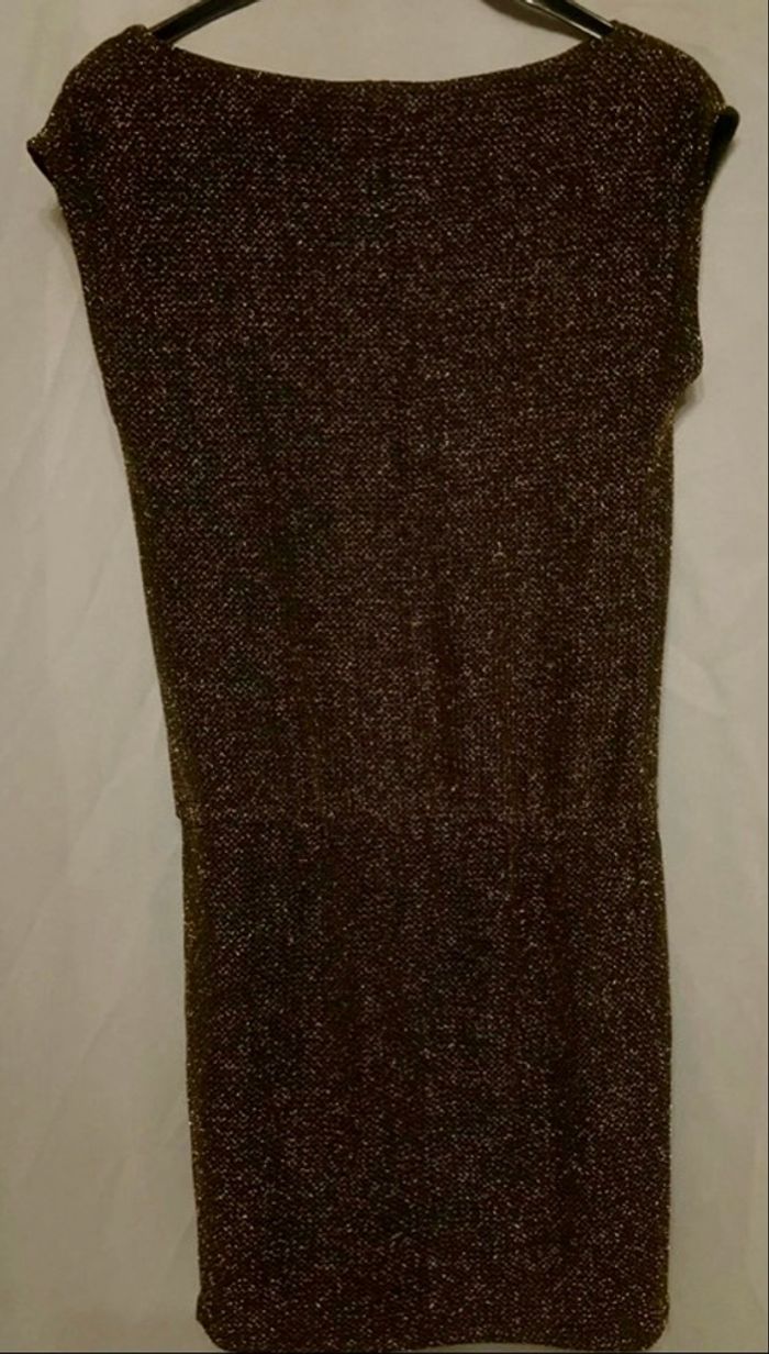 Robe pailletée »Promod »noire et dorée - photo numéro 2