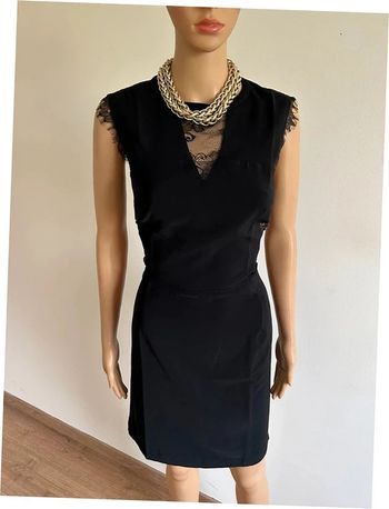 Robe noire neuve sans manches avec dentelle Morgan taille 38 (valeur 80€)