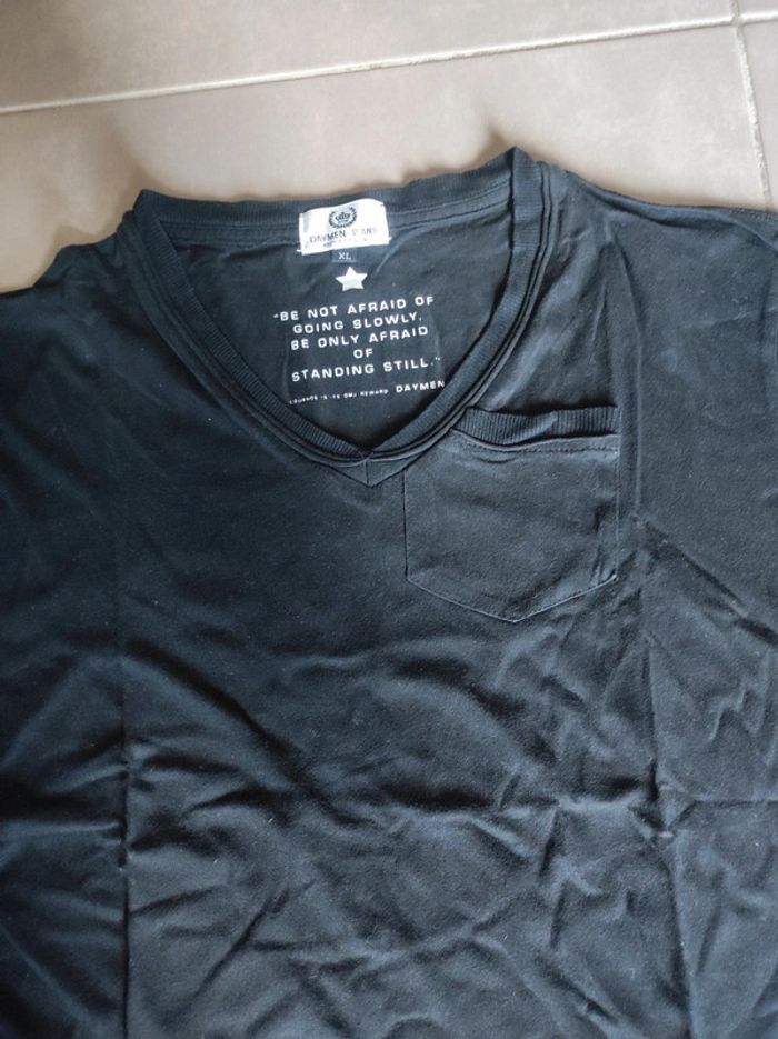 T shirt noir homme - photo numéro 3