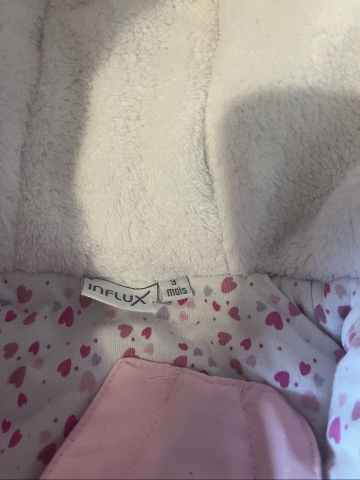 Combinaison bébé rose Influx – 3 mois - photo numéro 4
