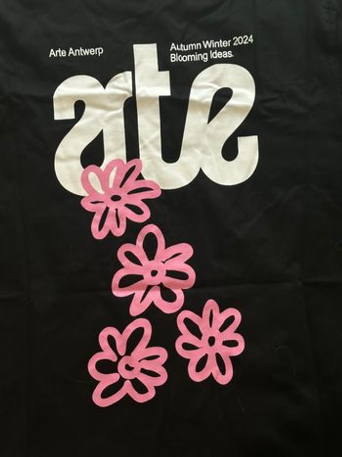 T-shirt Arte Noir Imprimé rose | Neuf | Taille M pour hommes - photo numéro 8