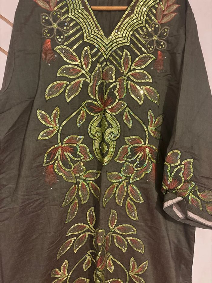 Robe verte orientale sequin - photo numéro 4