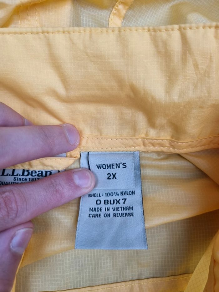 mperméable jaune L.L. Bean – Taille XXL Femme (mesures en photos - photo numéro 5
