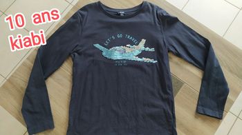 Tee-shirt manches longues 10 ans Kiabi