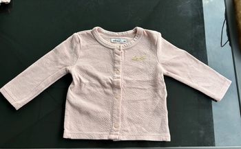 Sweat gaufré à boutons-pression / Taille 12 mois