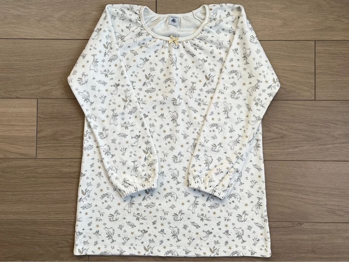 Chemise de nuit chaude en velours scintillant collection Noël Petit bateau T-12 ans - photo numéro 2