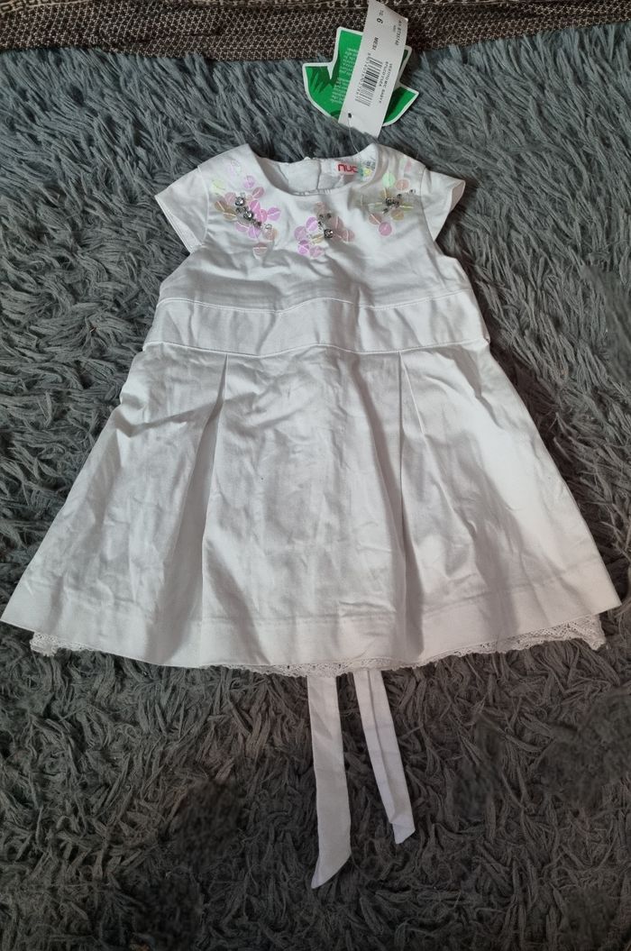 Robe blanche toute occasions 6mois - photo numéro 2