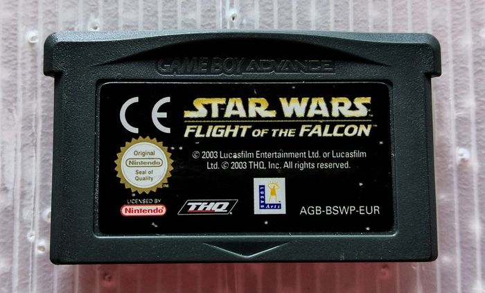 Jeu game boy advance star wars flight of the falcon