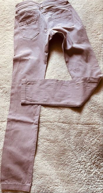 Pantalon jean PROMOD rose Slim avec poches Taille 36