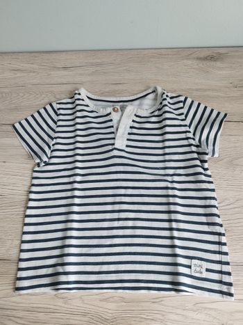 Polo à rayures garçon 24 mois