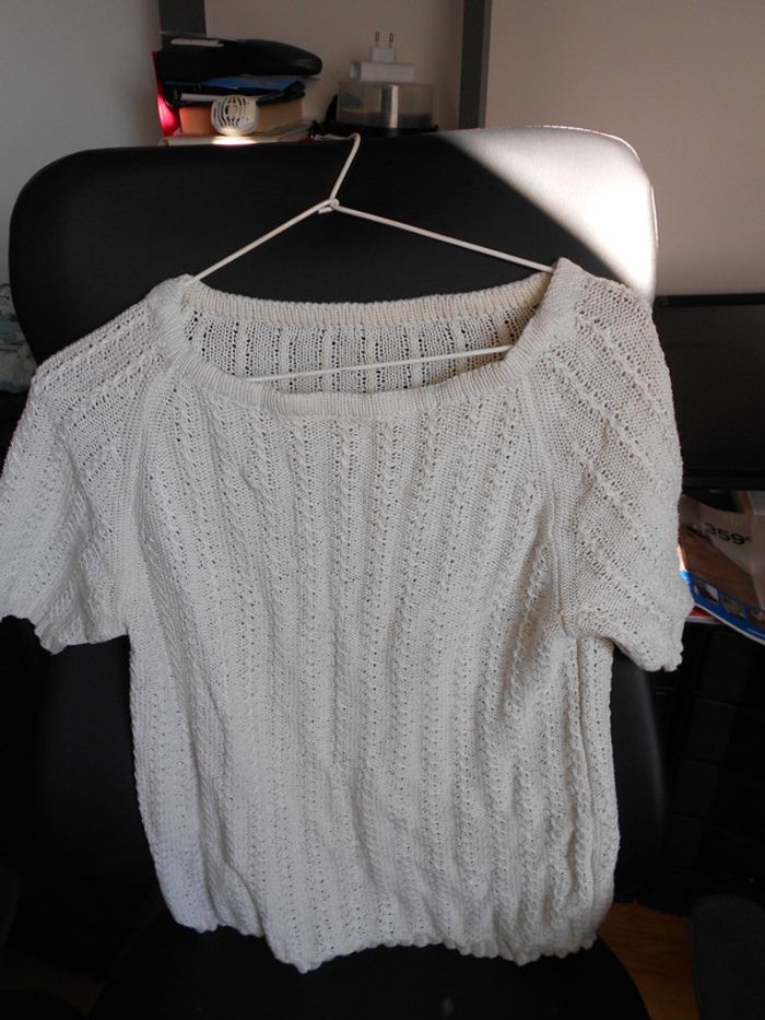 pull en laine tricotée