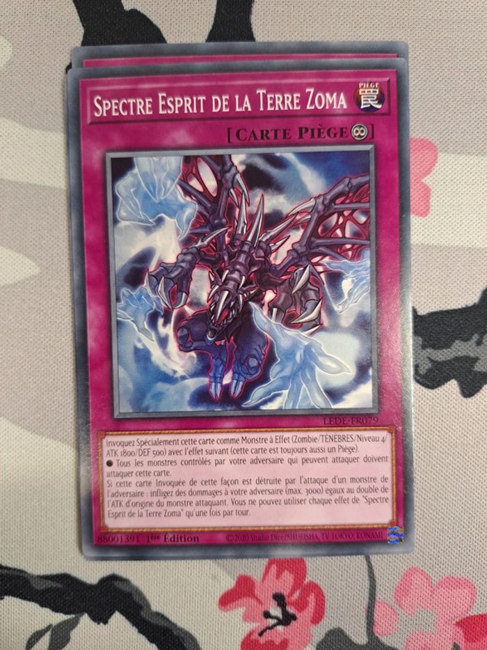 Playset 3x Spectre Esprit De La Terre Zoma Yu-Gi-Oh! Héritage de la Destruction FR LEDE - photo numéro 2
