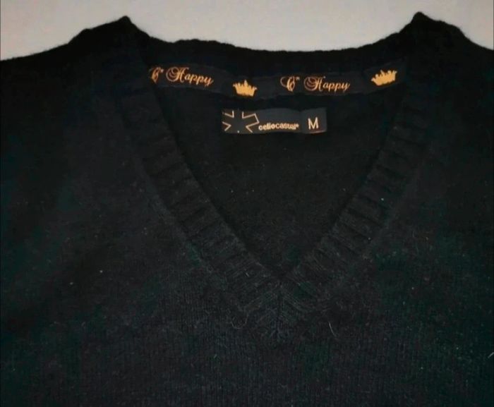 Pull noir homme S/M - photo numéro 3