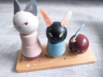 Jouet en bois à emboîter animaux Moulin Roty