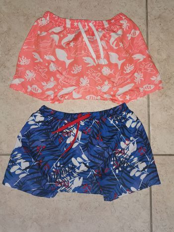 2 shorts de bain 18 mois