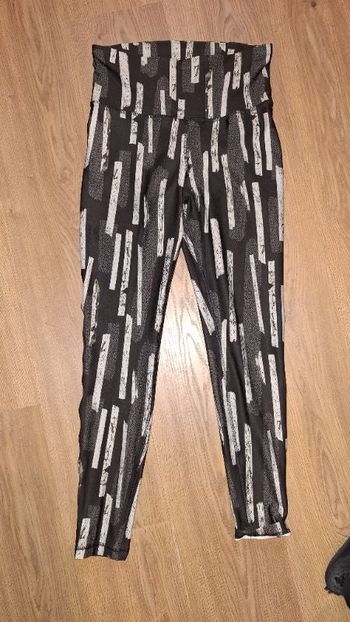 Leggings blanc gris et noir _ M _ reebok