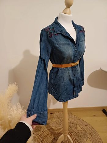 Chemise en jean boutonnée DDP taille S 36