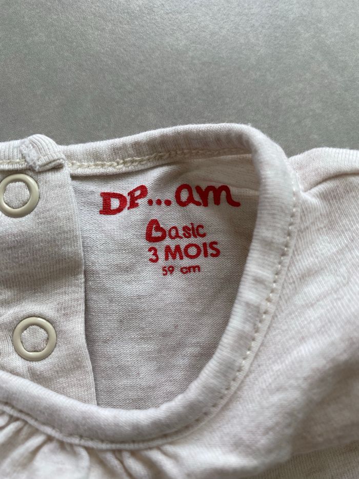 Tee shirt manches longues DPAM 3 mois - photo numéro 9