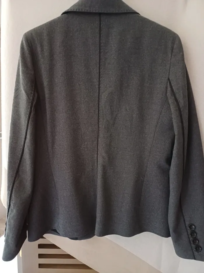 Blazer Gérard Darel gris anthracite T44 TBE - photo numéro 2