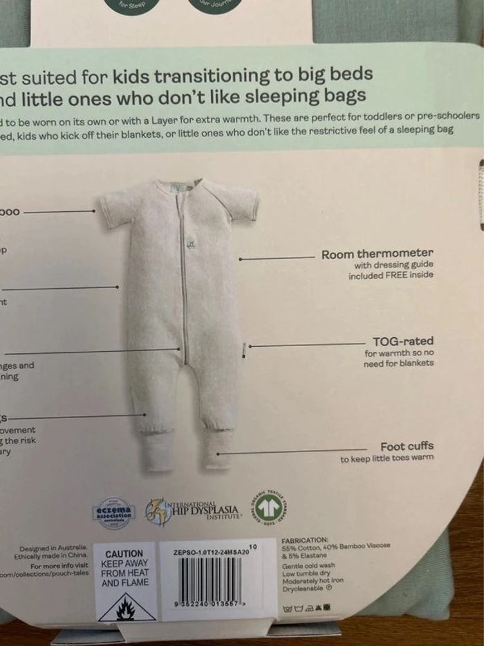 (New) onesie sleep bag 1-2Y 1.0 tog - photo numéro 7