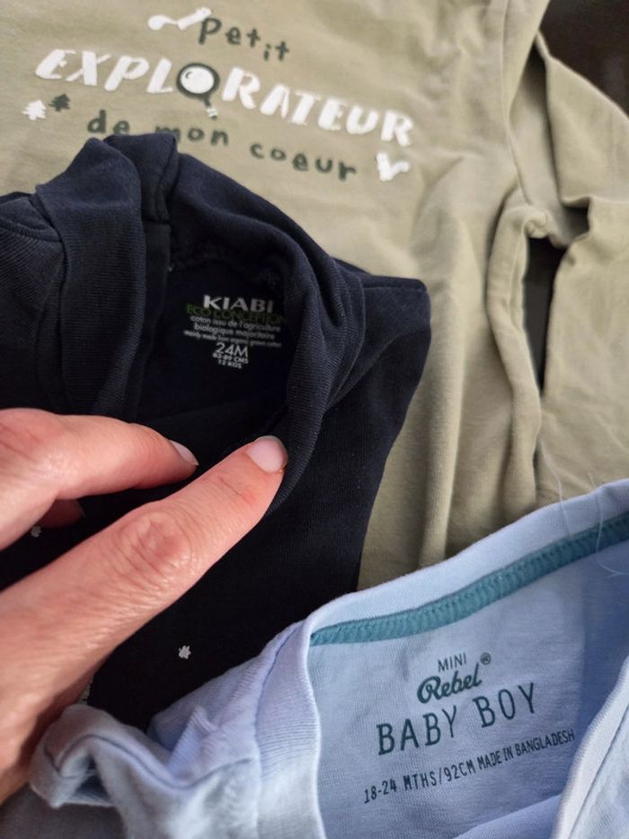 Lot 3 tee-shirt manches longues 24 mois - photo numéro 3