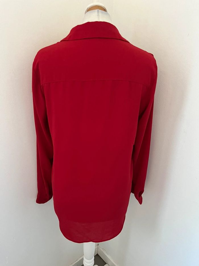 Chemise rouge bordeaux mango S - photo numéro 5