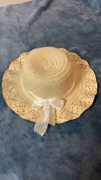 Chapeau paille noeud enfant filles d’honneur/ 6 dispos