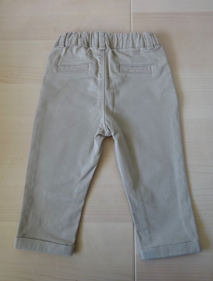 Pantalon chino beige Kiabi 12 mois - photo numéro 3