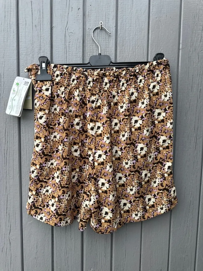 Short taille haute léger été fleuri coloré M/38 - photo numéro 4