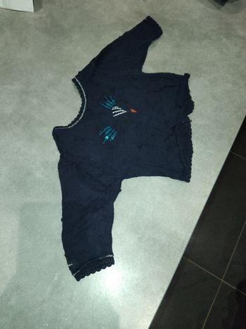 Gilet bleu marine catimini 3 mois