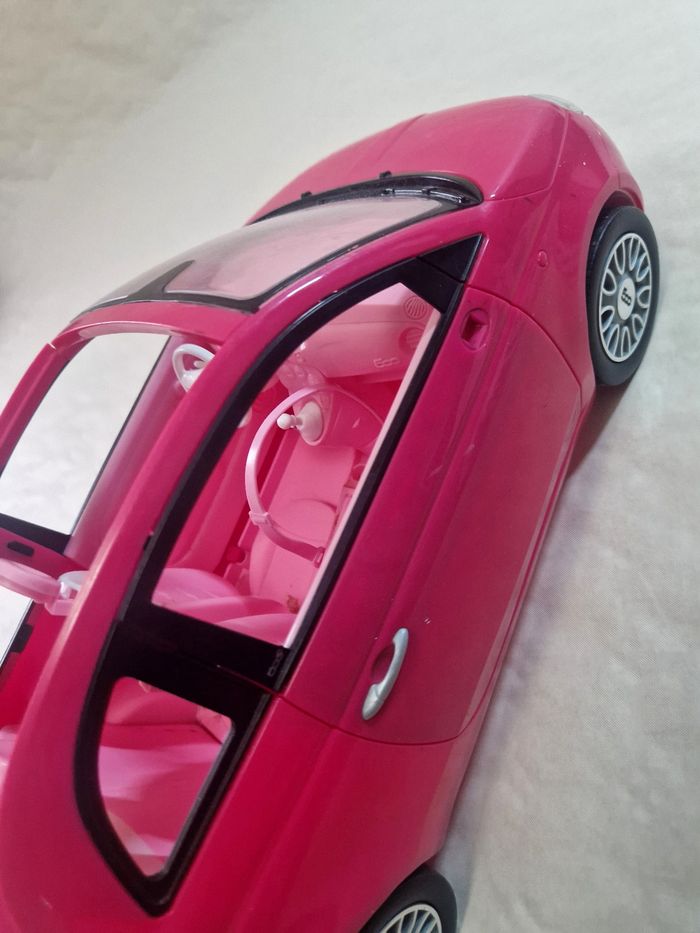 Voiture Barbie  , Fiat 500 , 2012  , Mattel - photo numéro 7