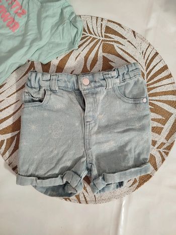 Short en jean 100 ans Disney 18 mois