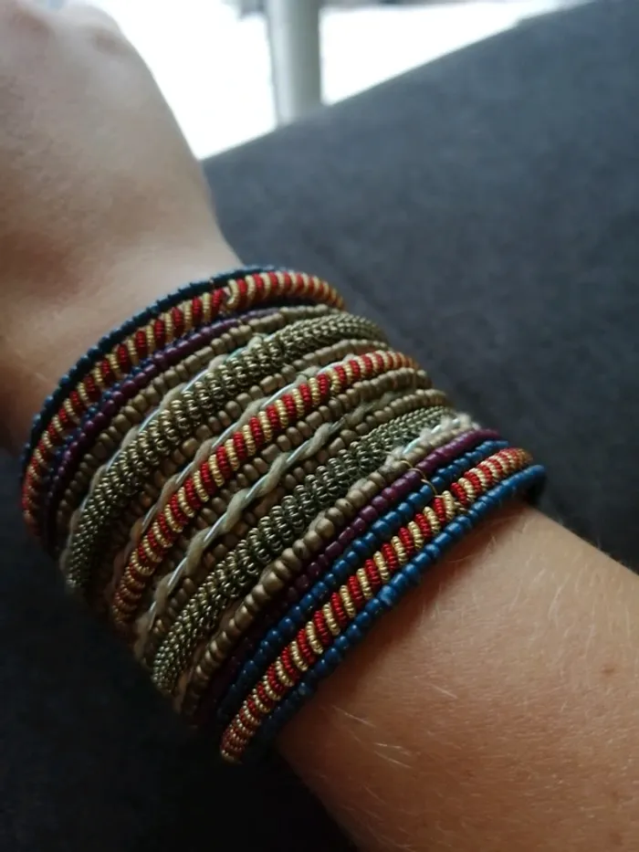 Manchette multicolore