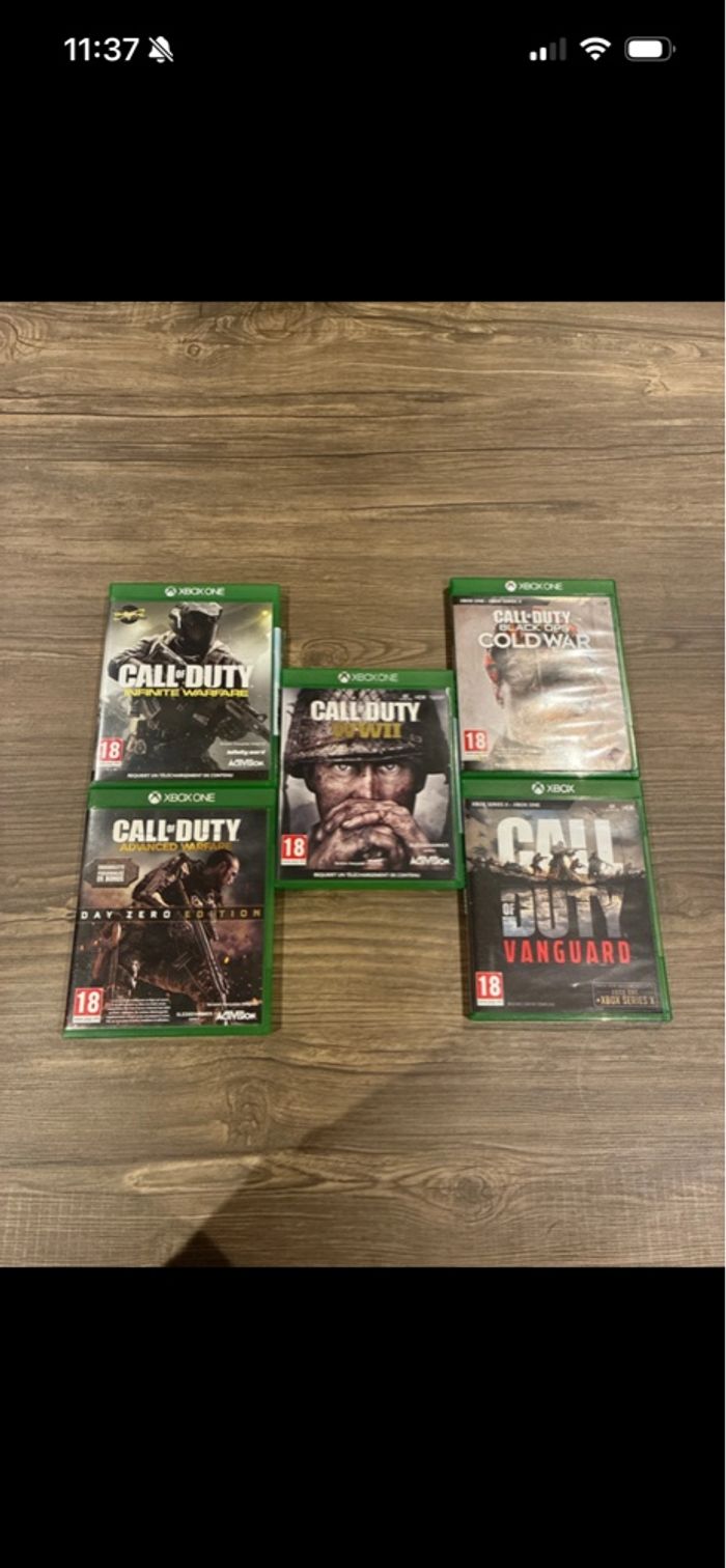 Lot jeux Xbox one Call of duty