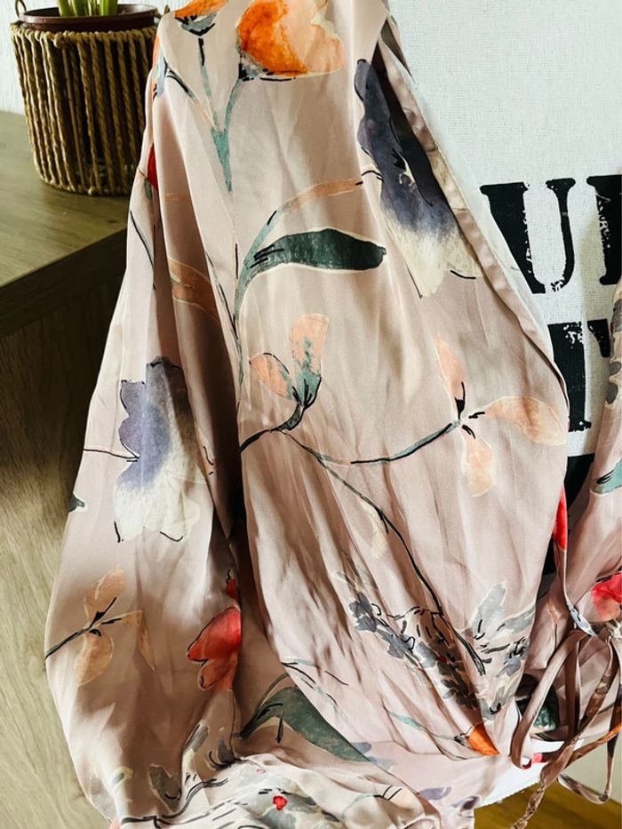 Superbe body blouse bohème Zara taille M - photo numéro 3