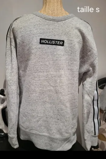 Sweat gris hollister taille s