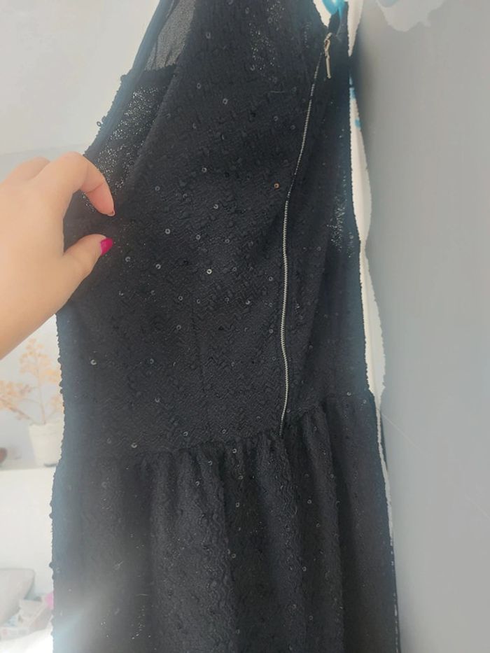 Robe noir strass sequins 40 - photo numéro 4