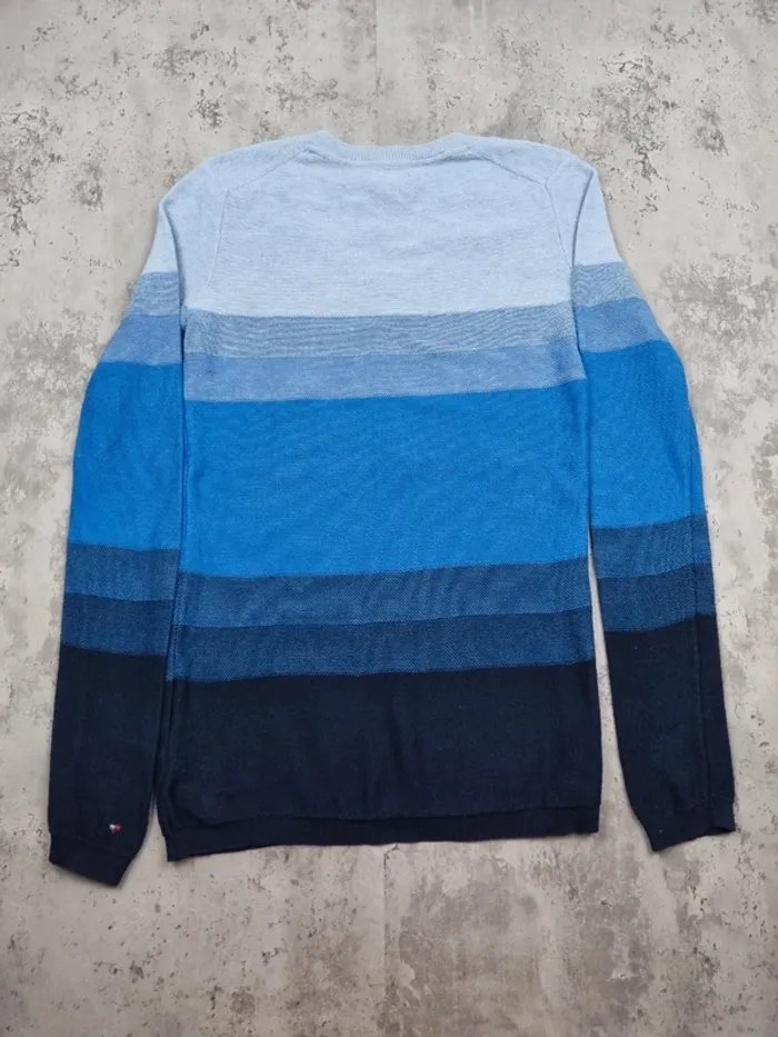 Pull col V Tommy Hilfiger dégradé de bleu, XS Femmes - photo numéro 4