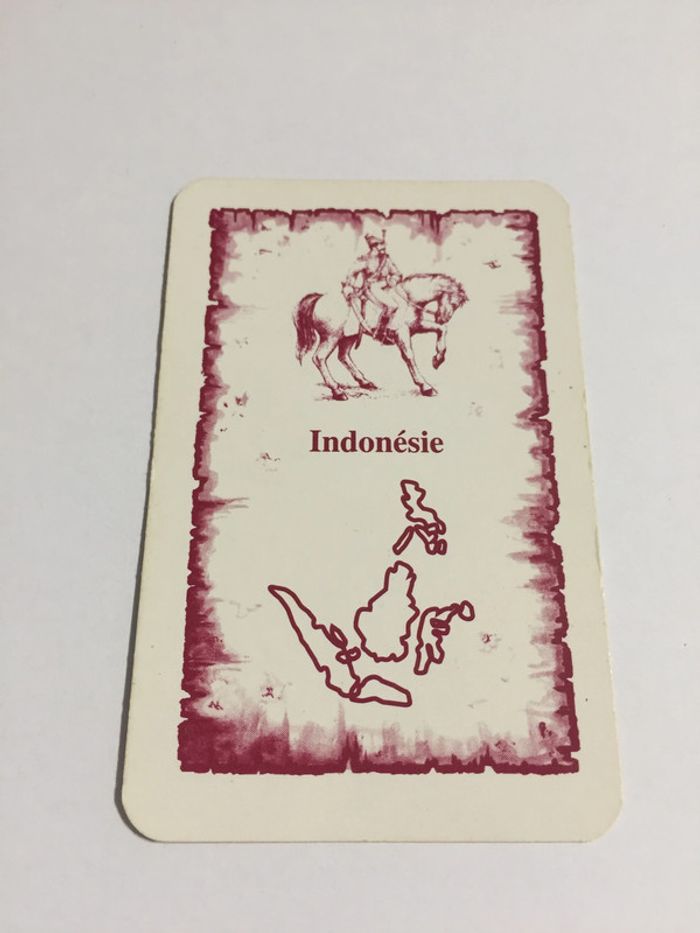 Carte Indonésie pièce détachée jeu de société Risk la conquête du monde Parker #A54