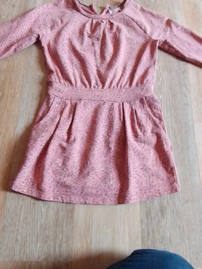 Robe fille tao tape a l oeil 8 ans rose plutôt automne hiver - photo numéro 7