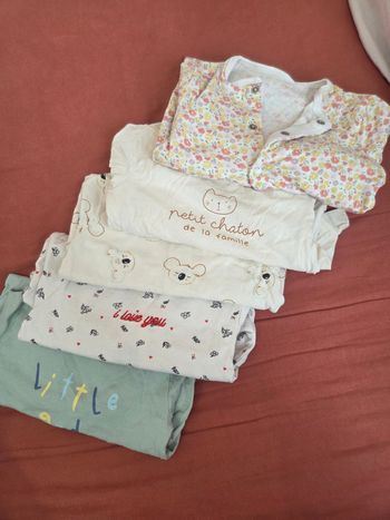 Lots pyjama manches longues 9 mois