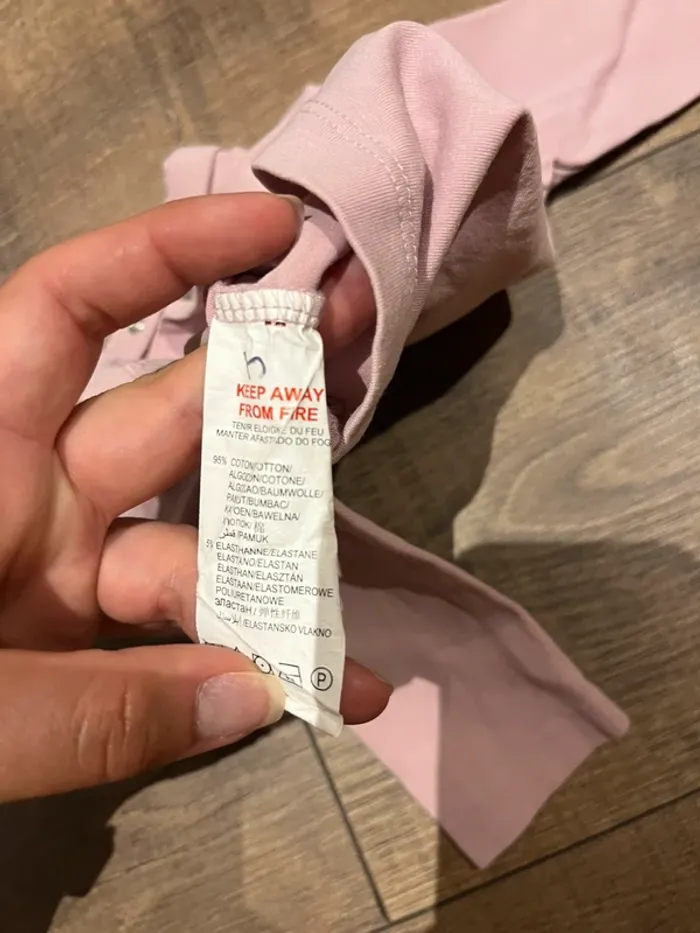 T-shirt manches longues rose - photo numéro 4