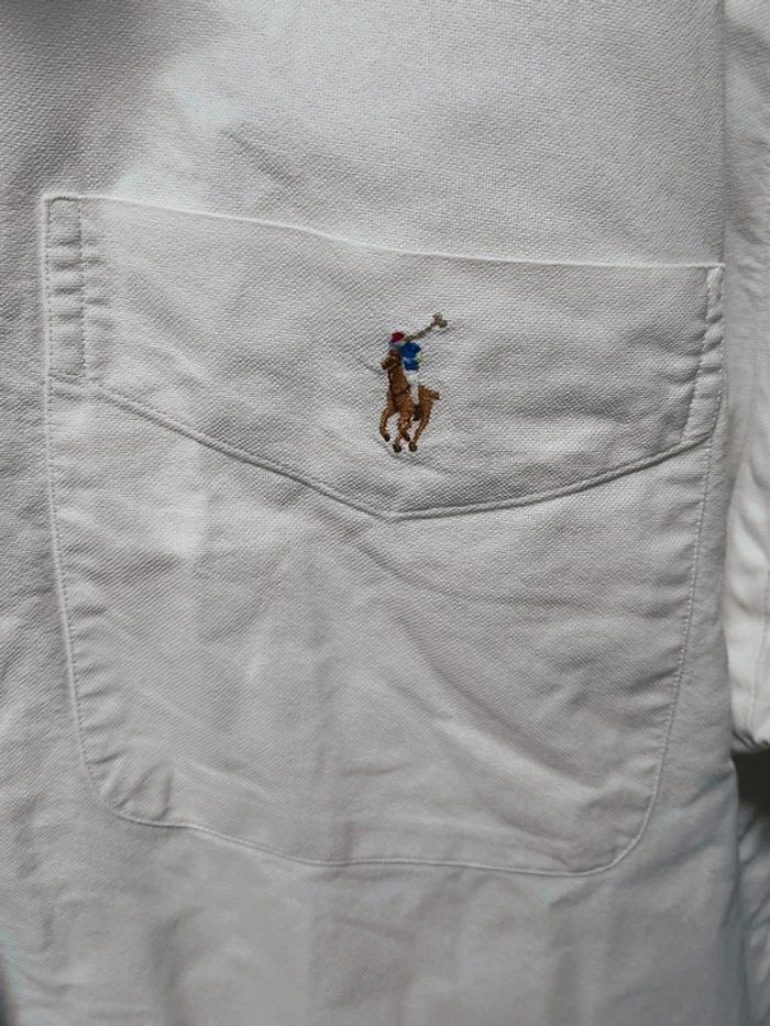 Chemise Ralph Lauren Classic Fit blanche – Vintage Y2K – Logo brodé – Coton haut de gamme - photo numéro 7