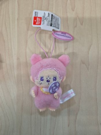 Mini mascotte Monchhichi rose (Kiki)