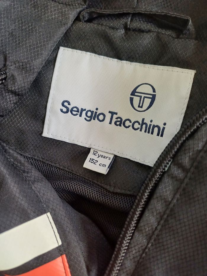 Veste coupe vent Sergio Tacchini - noire et orange - photo numéro 6