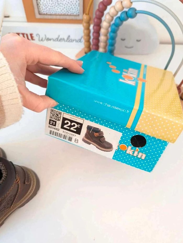 Bottines  garçon  21  neuves - photo numéro 4