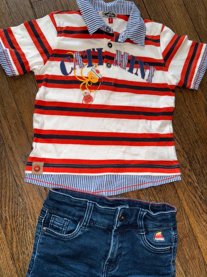 Polo catimini et short tao 3 ans - photo numéro 2