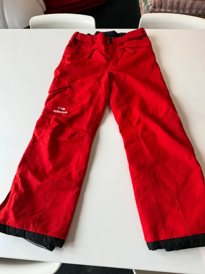 Pantalon rouge ski eider